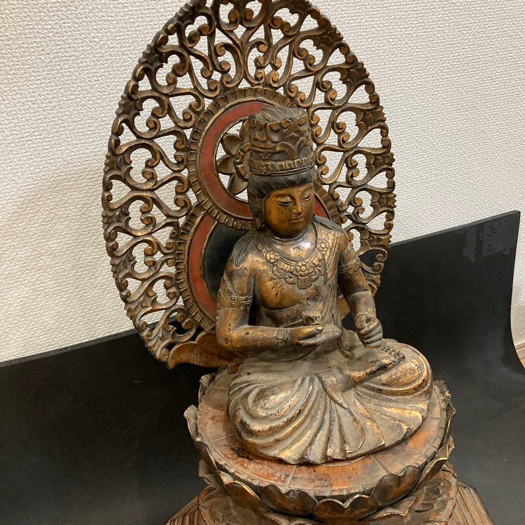 仏像　木彫　菩薩