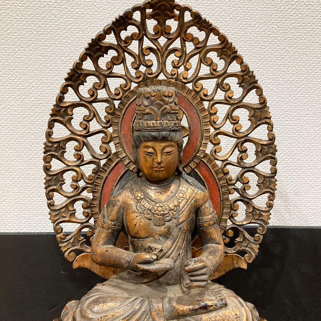 仏像　木彫　菩薩