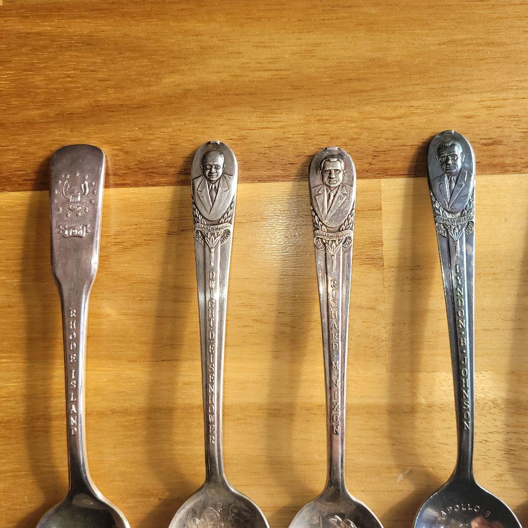アメリカ歴代大統領 歴史的スプーン7本セット（未使用1本）