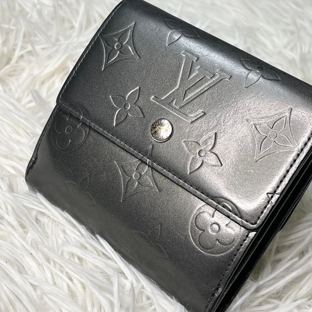 LOUIS VUITTON モノグラムマット　三つ折り財布【美品】