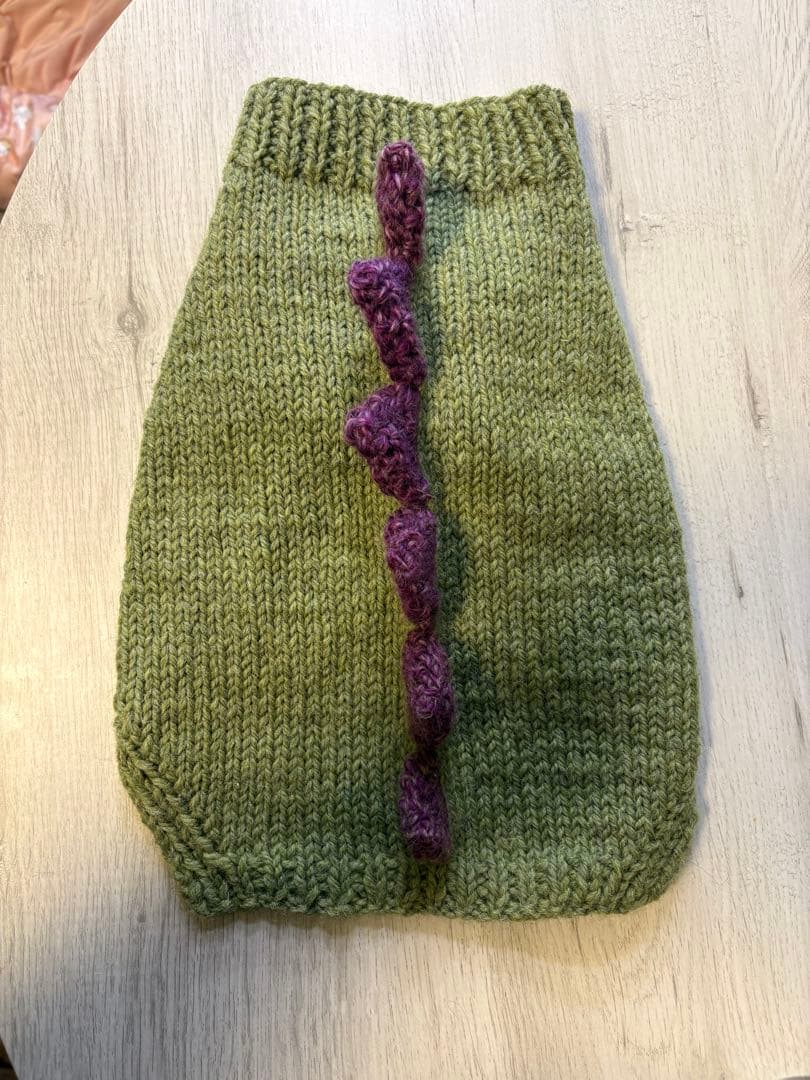恐竜デザイン 手編みニットハンドメイド