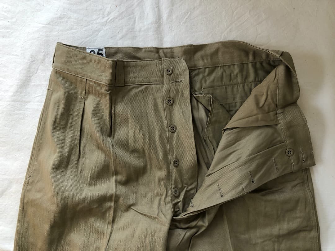 1950S 60S 未使用 デッド フランス軍 実物 M52 チノパンツ
