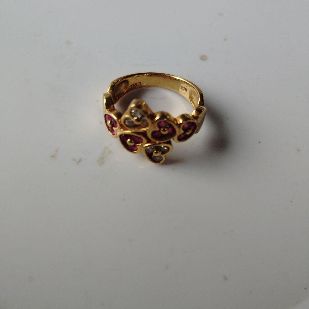 ハート型ゴールドリング 5g