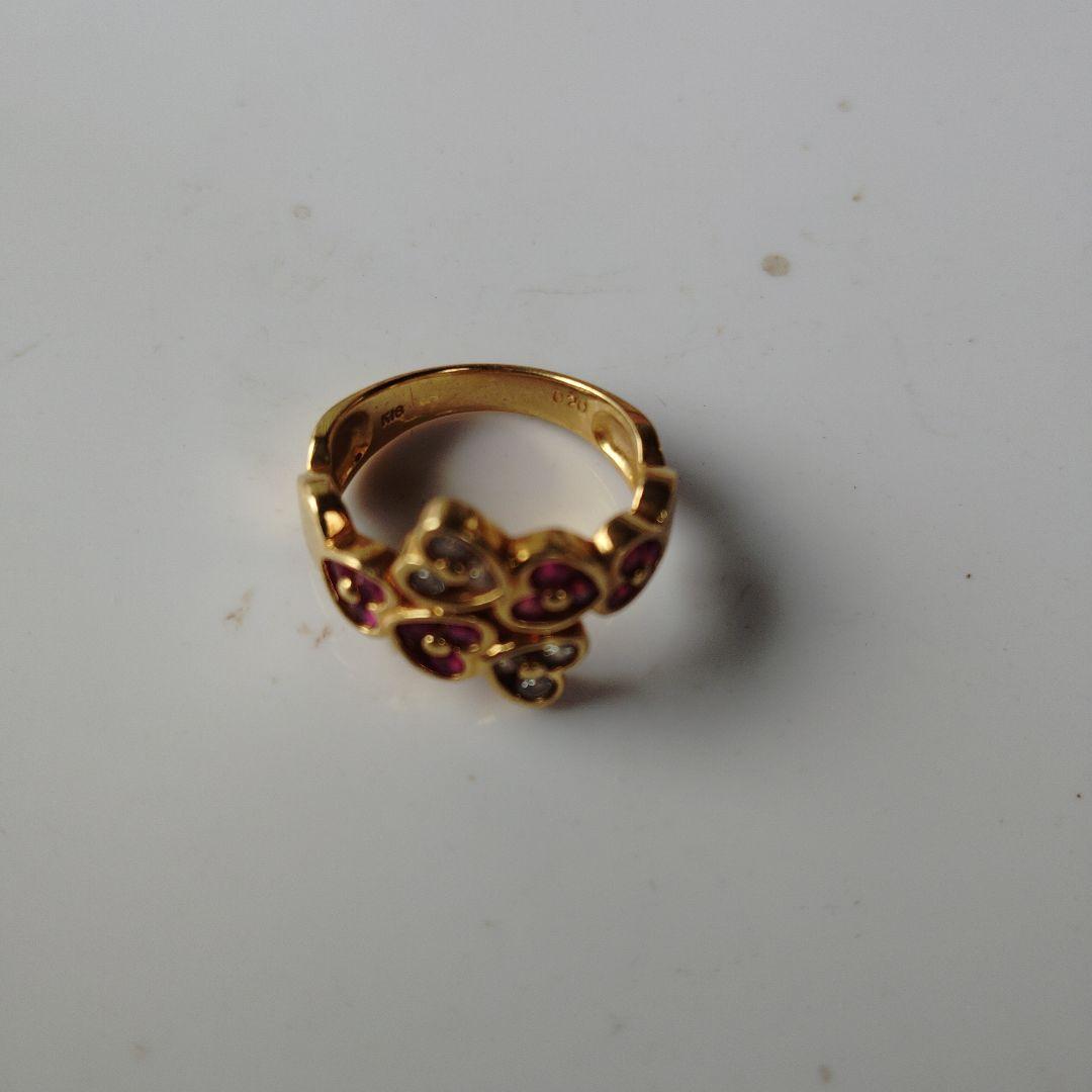 ハート型ゴールドリング 5g