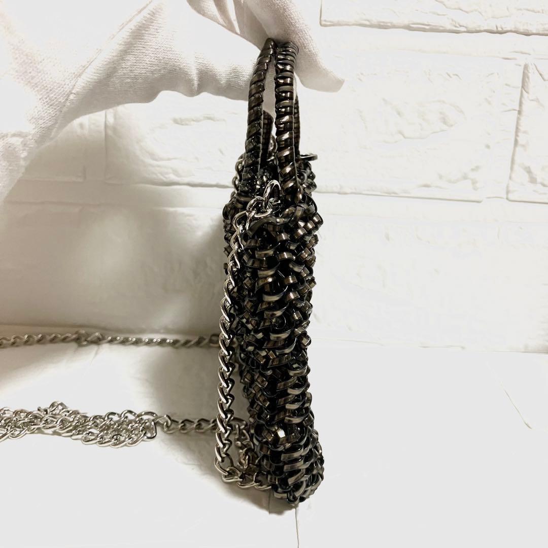 美品✨アンテプリマ ピコ 2way ショルダー チェーン ブラック　ビジュー付き