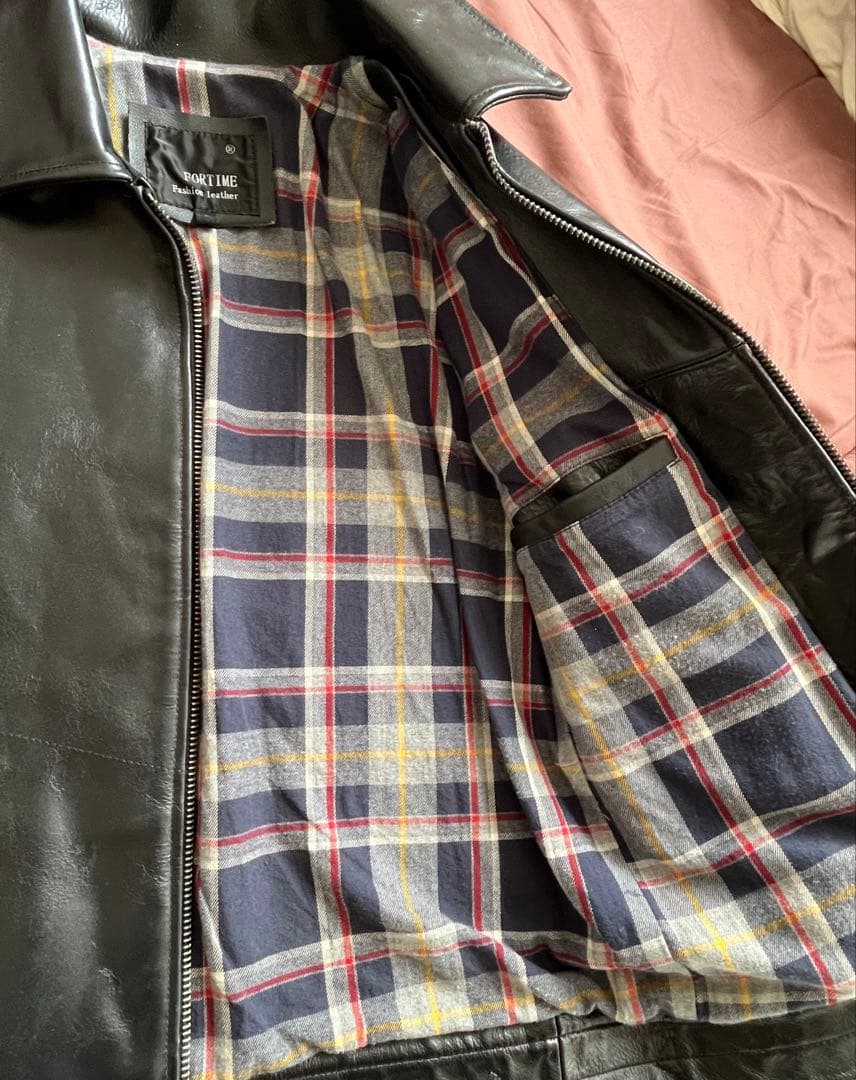 FORTIME ホースハイド 肉厚固 ブラック レザー ジャケット L