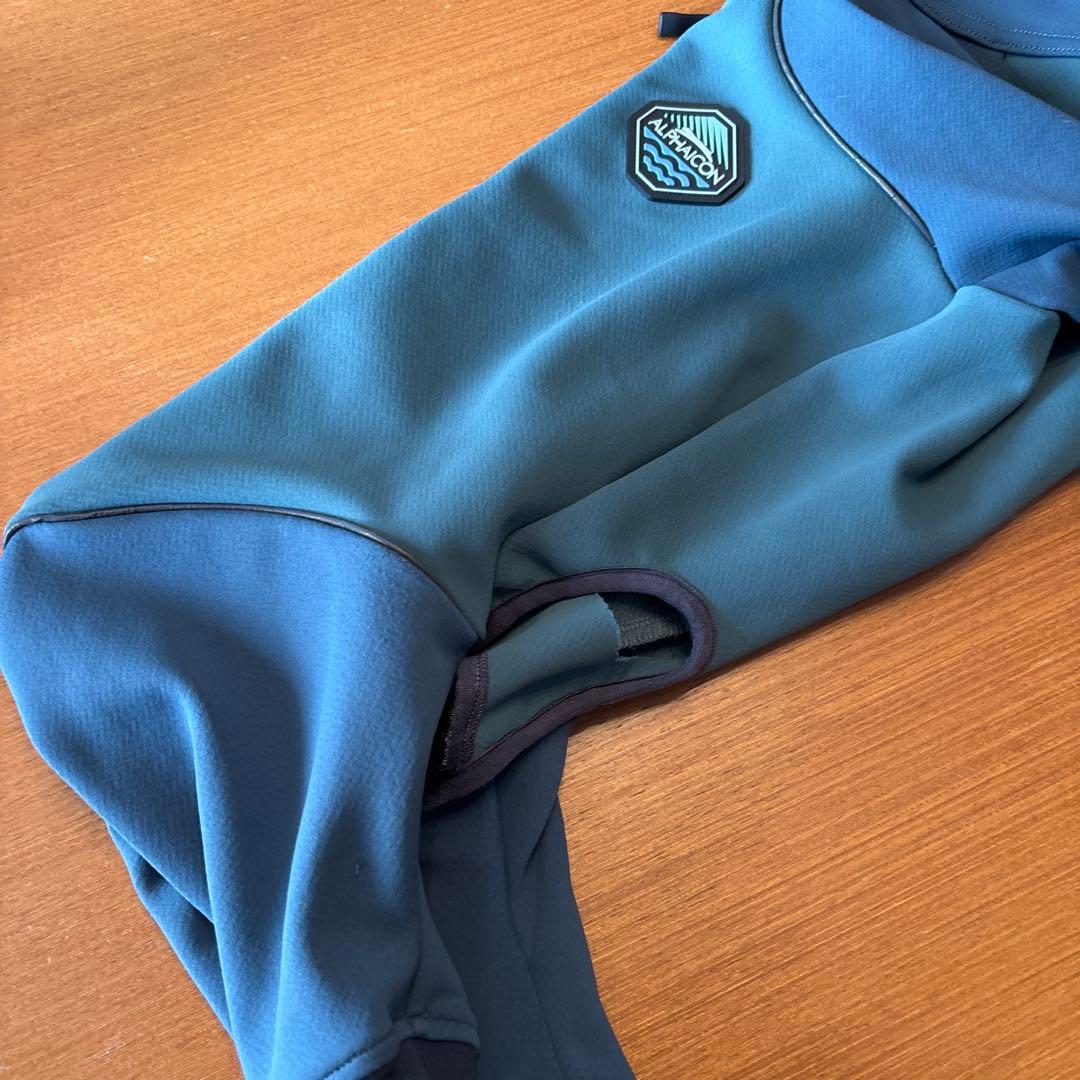 ALPHACON 犬服 レインドッグガード　ブルーボルドー　Ｌ