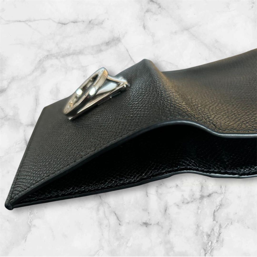 ブルガリ BVLGARI 美品✨サークルロゴ クリップ 三つ折り財布