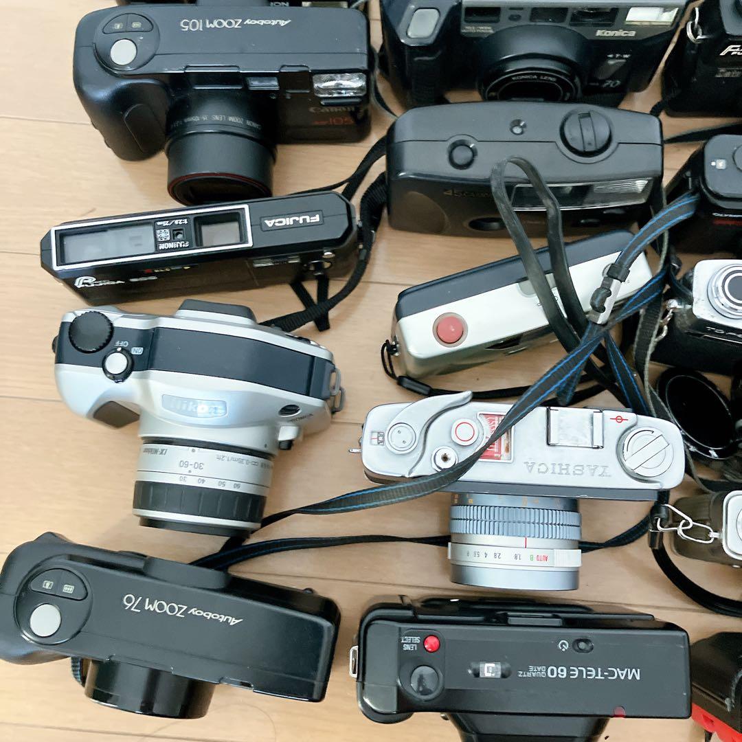 【ジャンク】フィルムカメラ 30台セット まとめCanon等　コンパクトカメラ