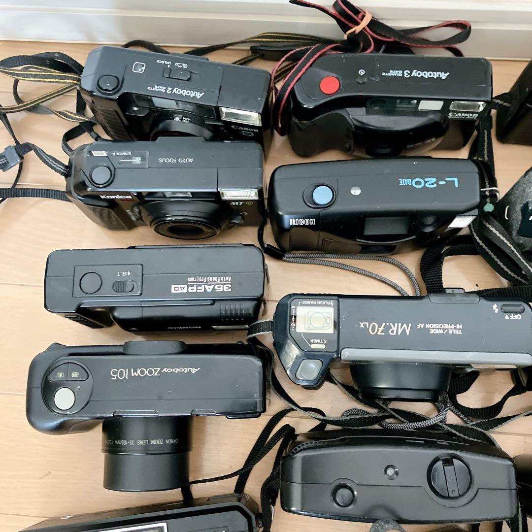 【ジャンク】フィルムカメラ 30台セット まとめCanon等　コンパクトカメラ