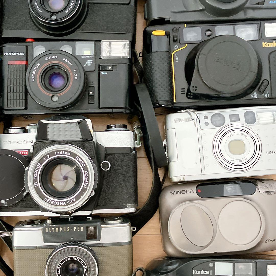 【ジャンク】フィルムカメラ 30台セット まとめCanon等　コンパクトカメラ