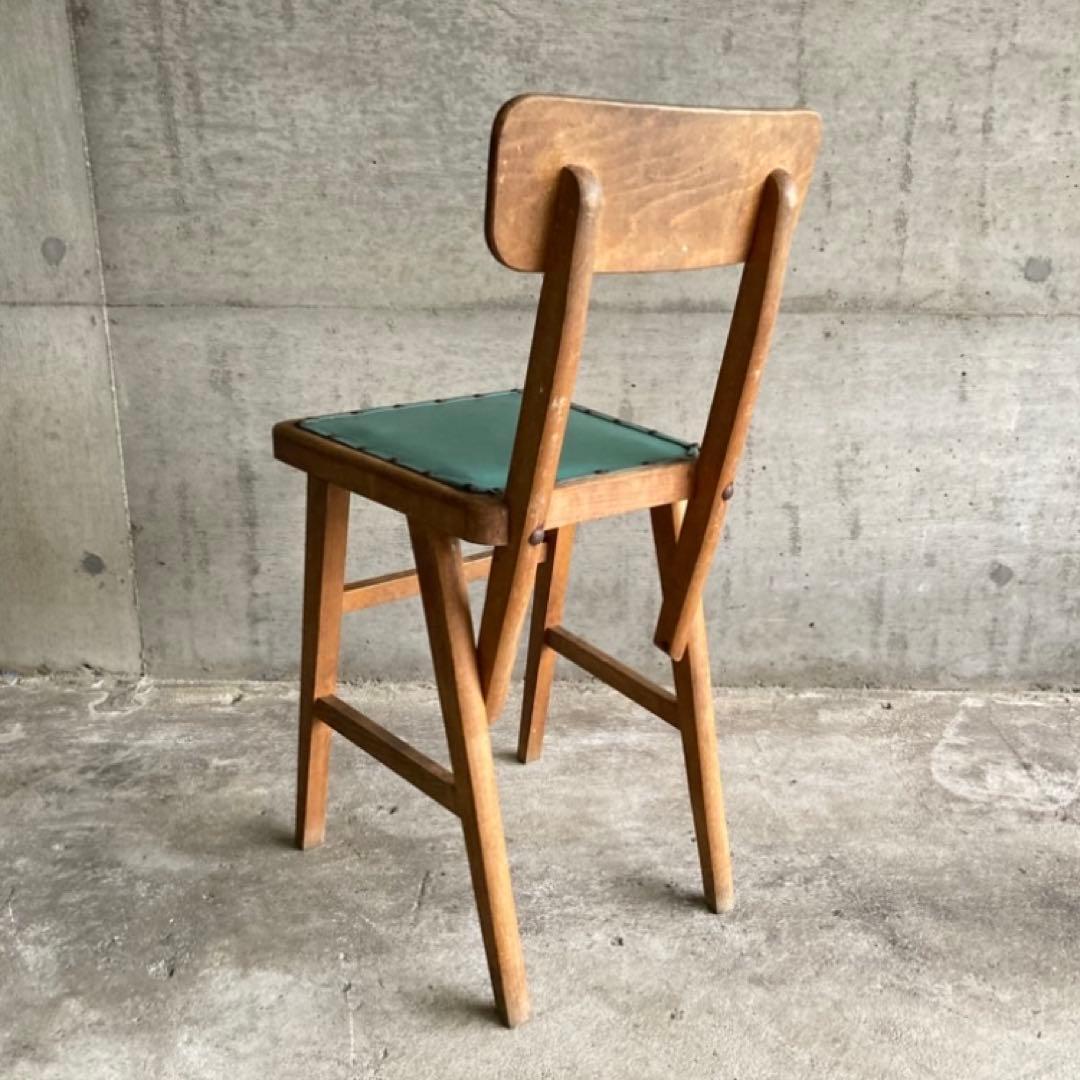 オールドマルニ チェア 椅子 背もたれ 木製 家具 レトロ ヴィンテージ