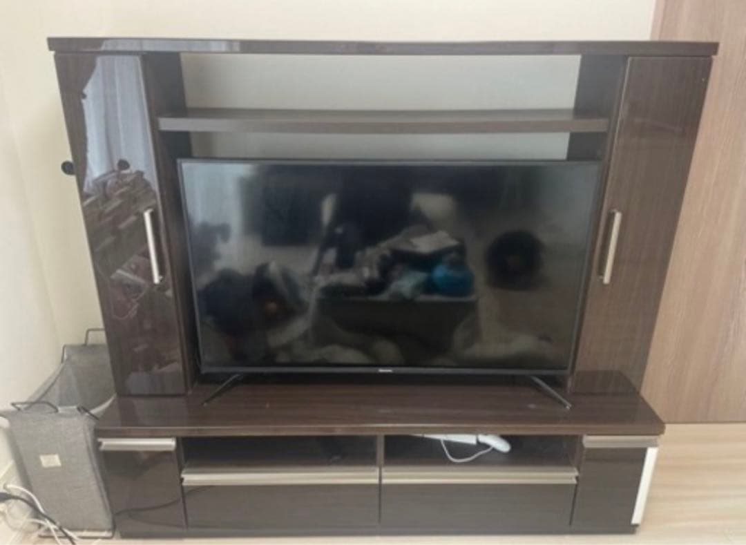 ニトリ テレビボード テレビ台 ブラウン