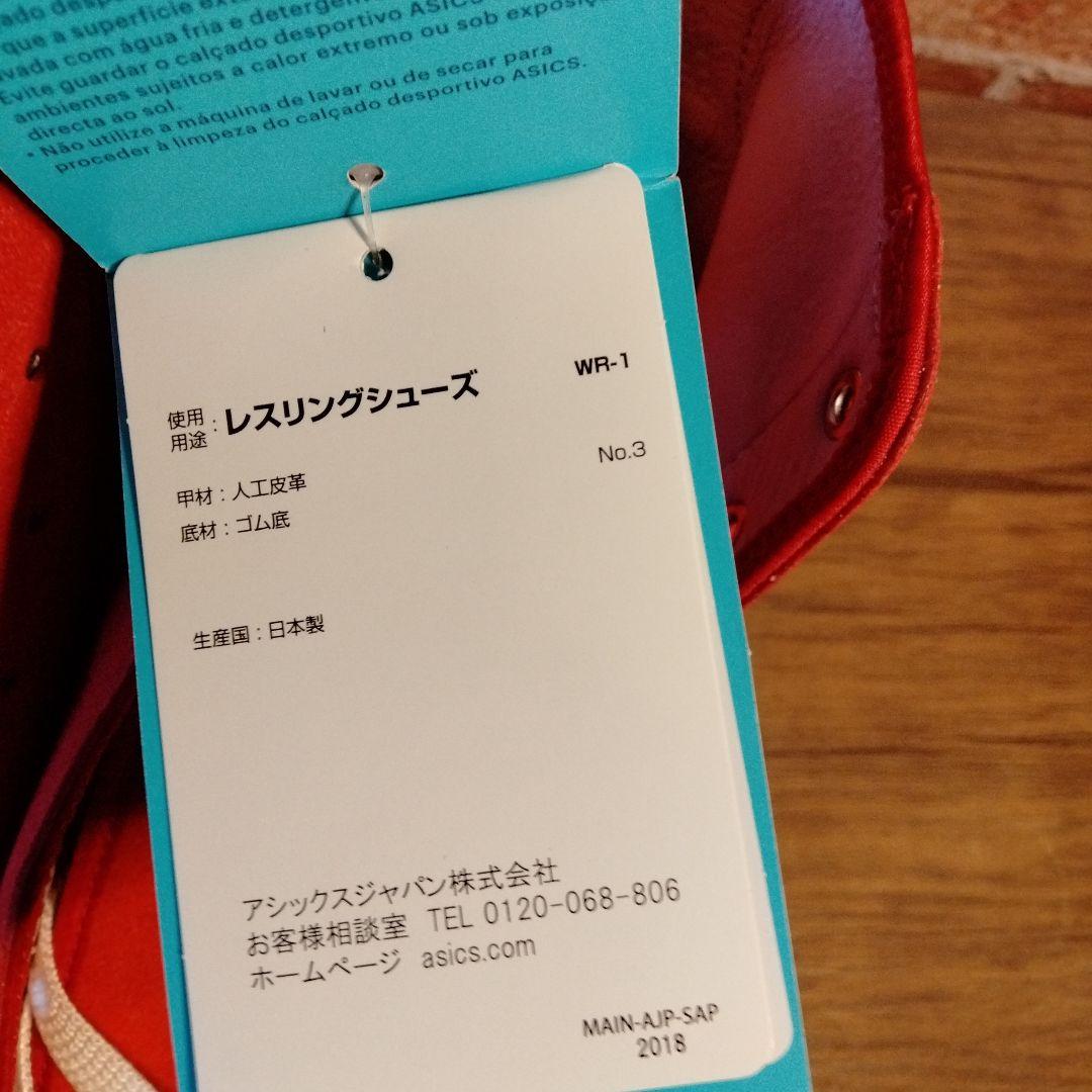 アシックス レスリングシューズ レッド EX-EO (TWR900) #548