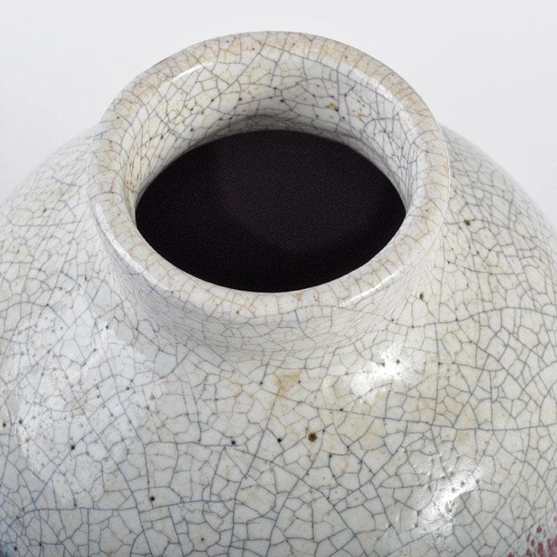 中国　宣窯　紅釉　瓢形　壷　時代箱付　V　R4246