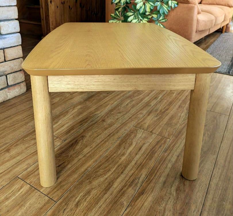美品　ISSEIKI こたつテーブル 高さ調節　幅90cm　一生紀
