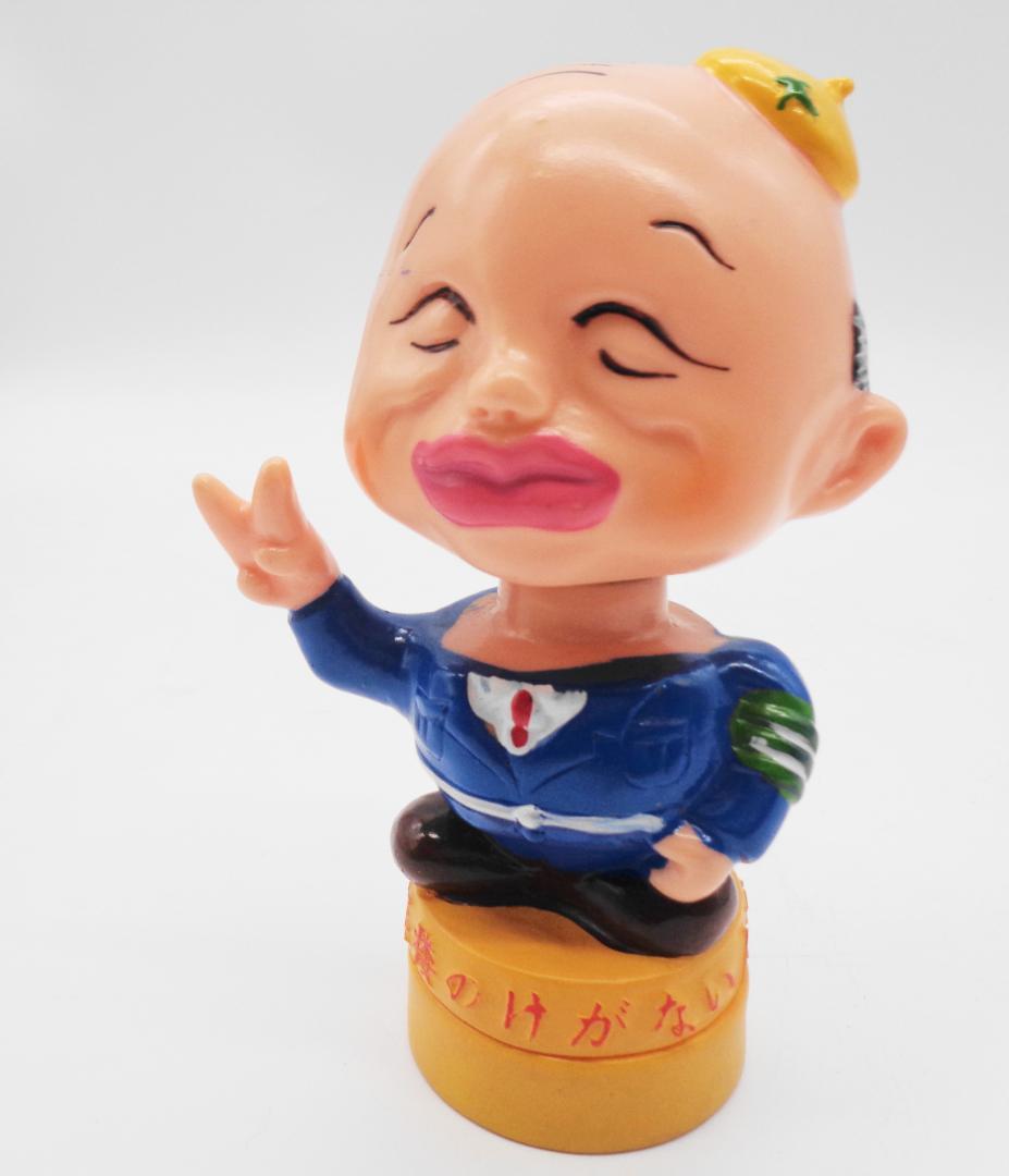 〖柳家金語楼〗金語楼のけがない人形 昭和レトロ芸能人 首振りソフビ人形