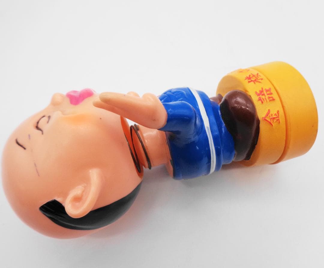 〖柳家金語楼〗金語楼のけがない人形 昭和レトロ芸能人 首振りソフビ人形