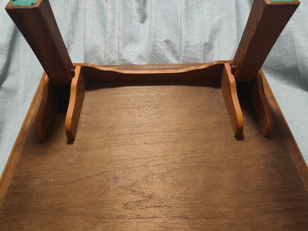 折りたたみテーブル　木目　アンティーク　机　座卓　天板美品