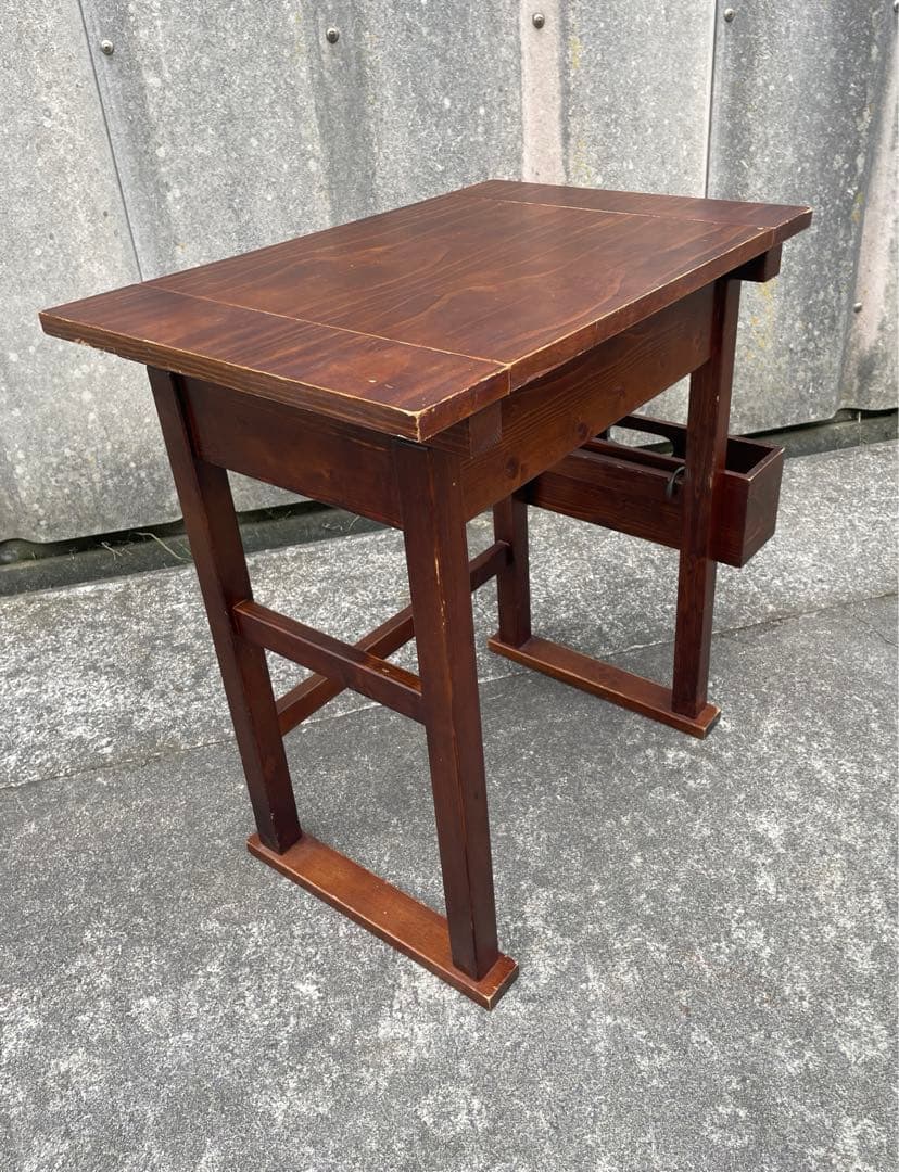 ビンテージ/木製/ドレッサー/鏡台/椅子/スツール/セット