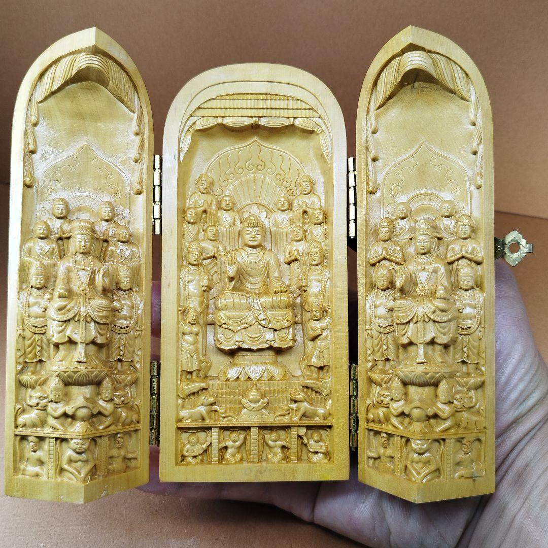 黄楊国宝緒尊仏籠精細縮尺復刻版《整理番号:BU004》