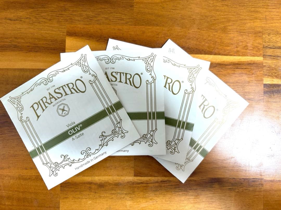 【中古】PIRASTRO Olive ビオラ弦 4セット オリーブ ヴィオラ 弦