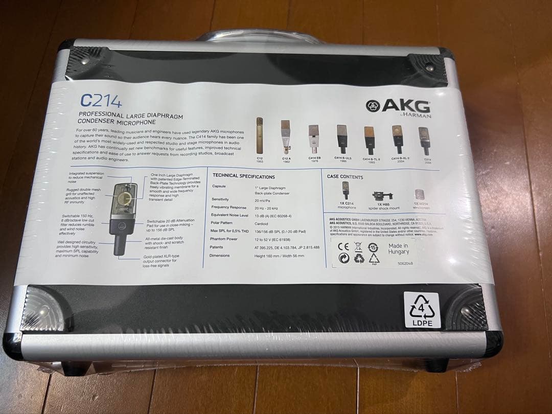 【新品未開封】AKG C214 コンデンサーマイク