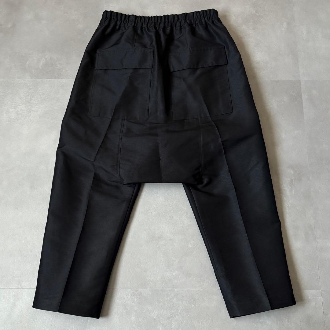 リックオウエンス【48】ドローストリング サルエルパンツ ブラック 21SS