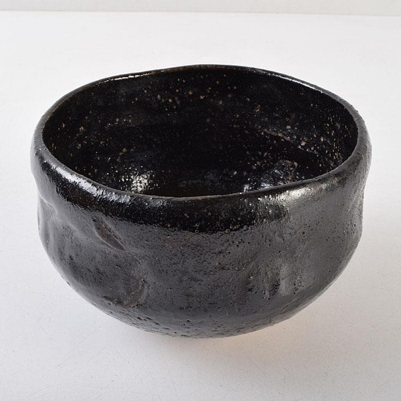 茶道具　楽吉左衛門　十二代弘入作　黒楽茶碗　時代箱　M　R9248