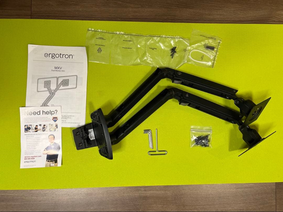 エルゴトロン MXV デュアルモニターアーム　おまけ付