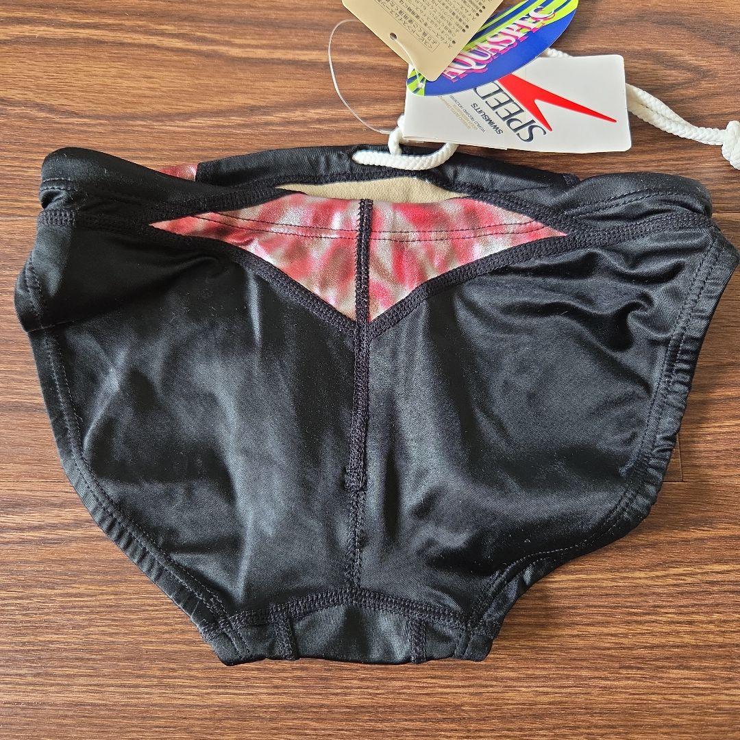 とみー★新品未使用　競パン　競技パンツ　水着　ミズノ　赤　黒　M　レア