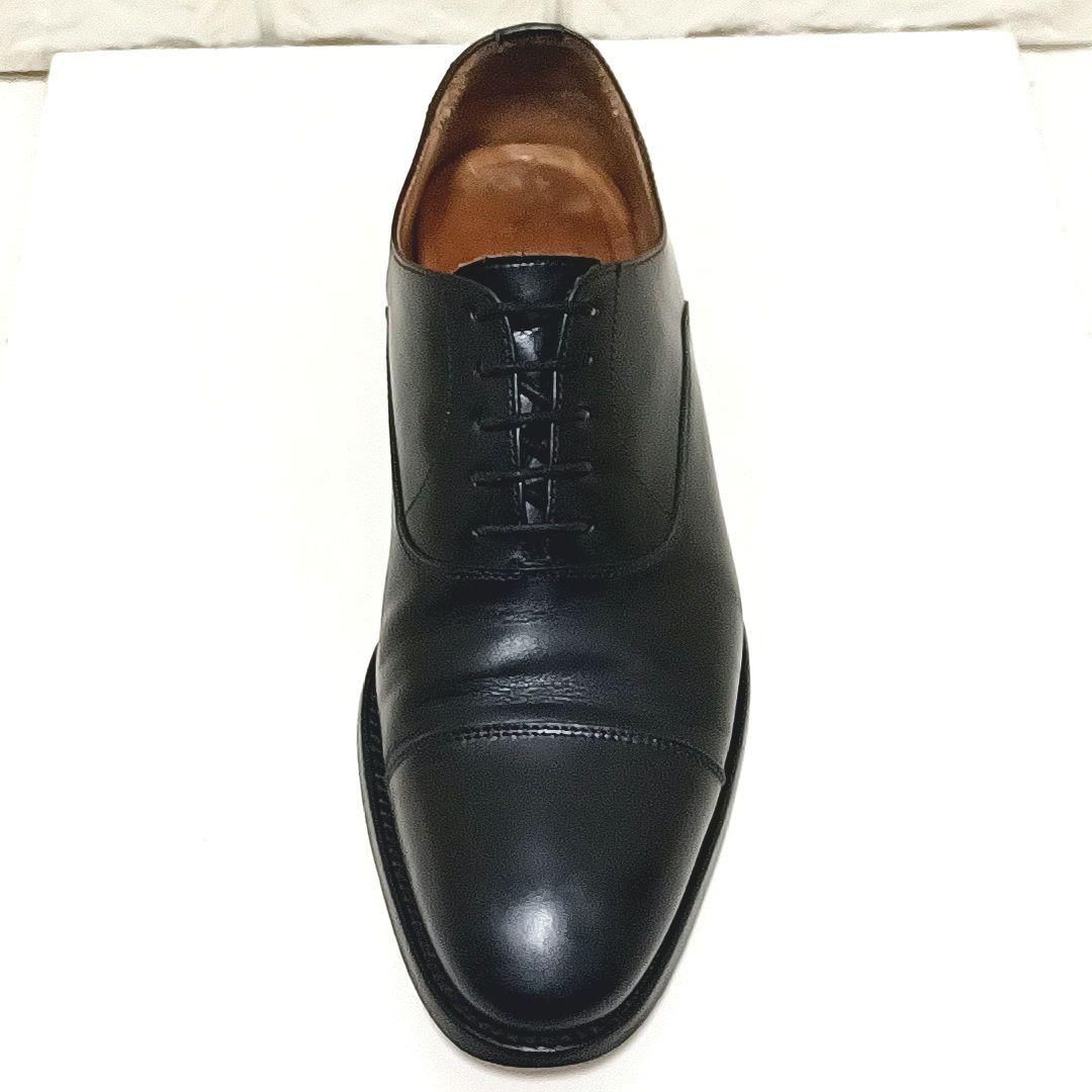 【美品】Berwick　バーウィック　内羽根　レザー　ストレートチップ　ブラック