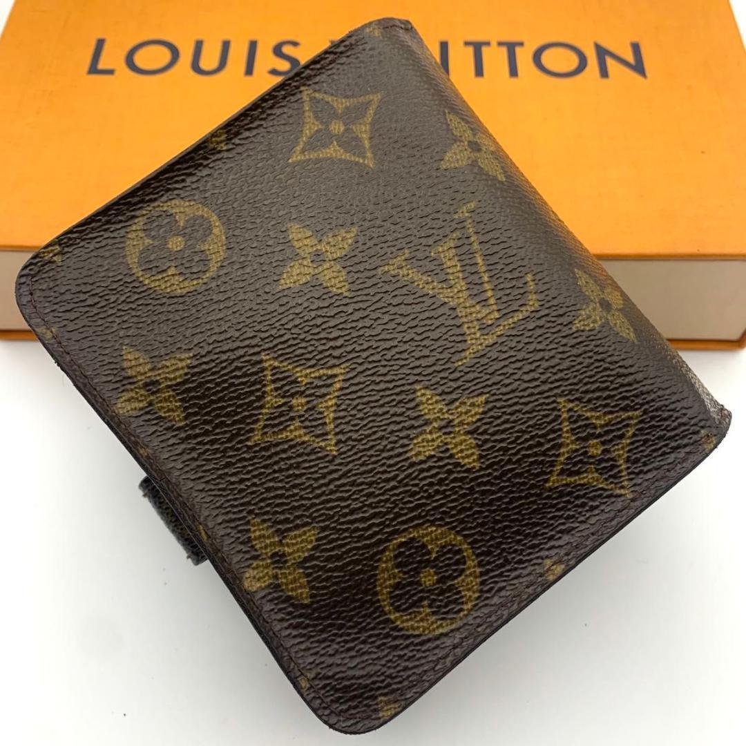 セール✨ ルイヴィトン コンパクトジップ 二つ折り モノグラム 小型 財布 ミニ