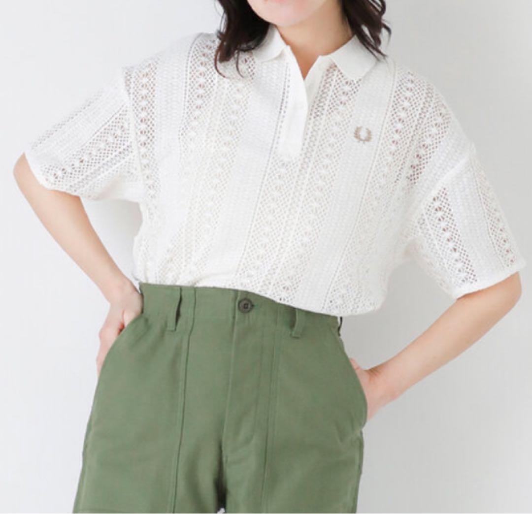 FRED PERRY フレッド ペリー コットン ラッセルレース ポロシャツ