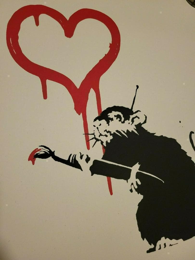 現品限りバ ンクシー LOVE RAT WEST COUNTRY PRINCE