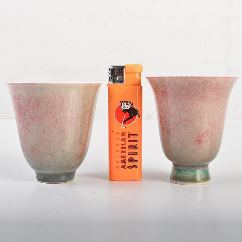 中国　缸豆紅釉　煎茶碗　杯　五客　C　R7791