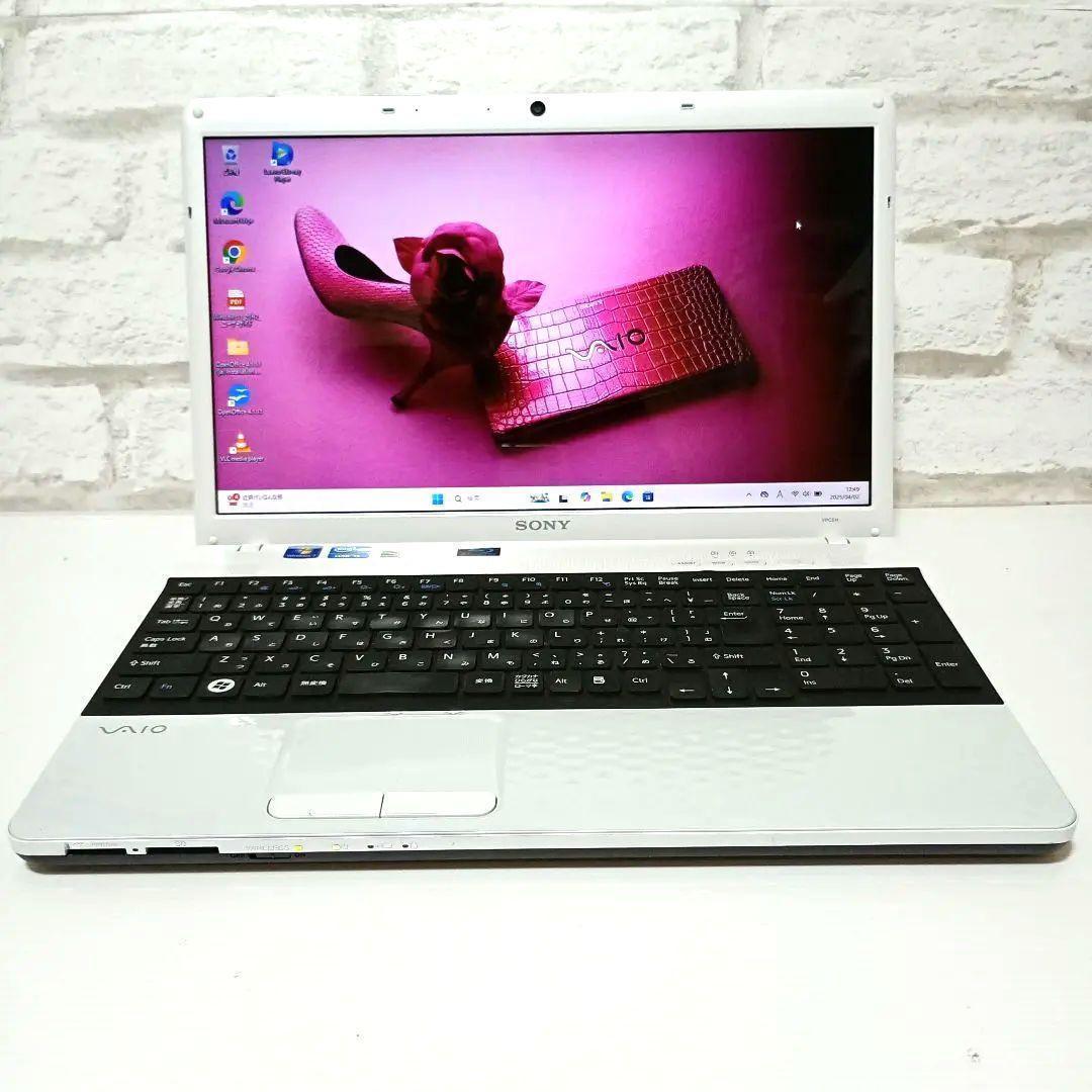 VAIO i5 新品SSD ブルーレイ バッテリー良好 キーボードカバー付