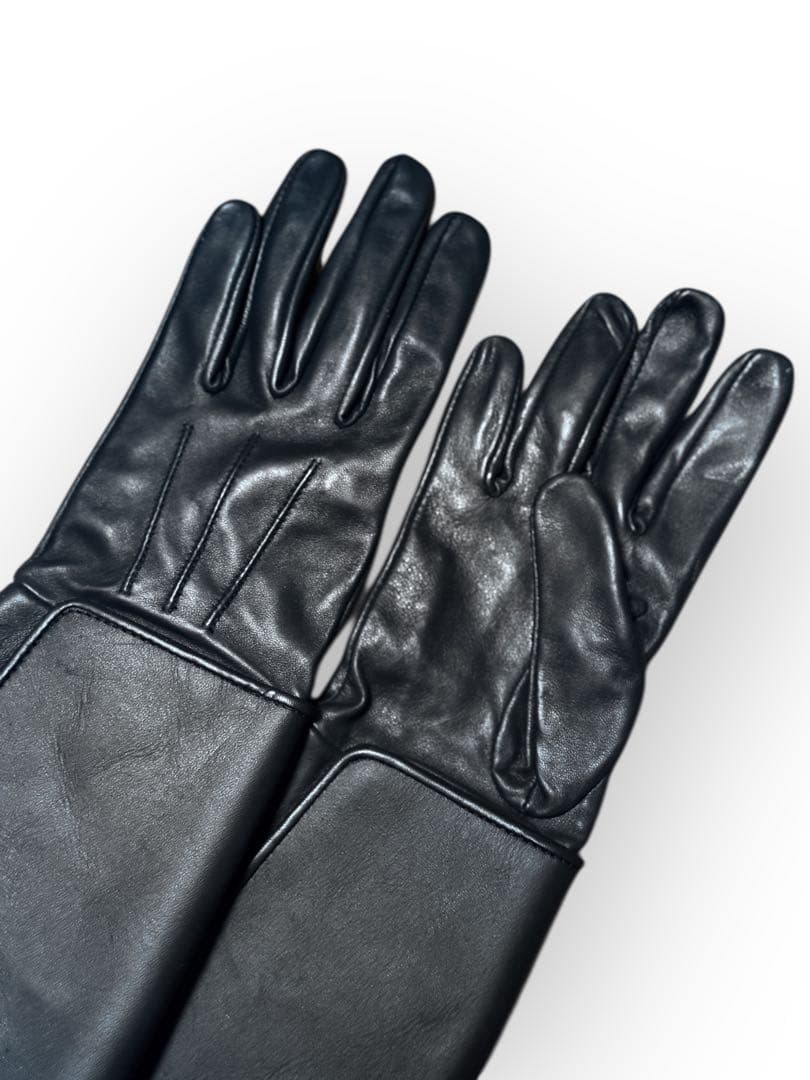 希少 レザーガントレットグローブ 革手袋 ロング