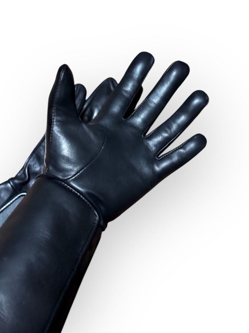 希少 レザーガントレットグローブ 革手袋 ロング