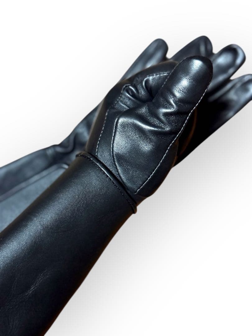 希少 レザーガントレットグローブ 革手袋 ロング