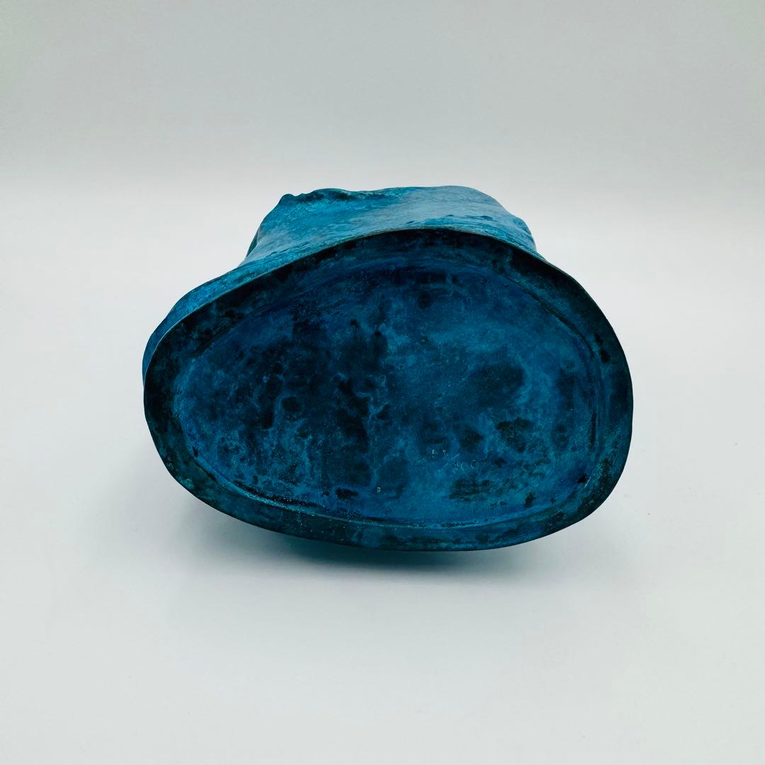 【池田満寿夫  ブロンズ花瓶『煌』　共箱】花器　骨董　アンティーク　インテリア