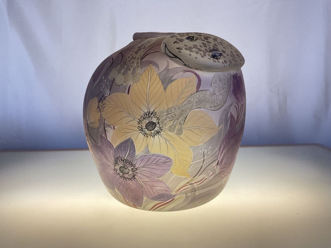 1989年（西ドイツ）「ポスキンガー・クリスタルワークス社製」ガラス花瓶