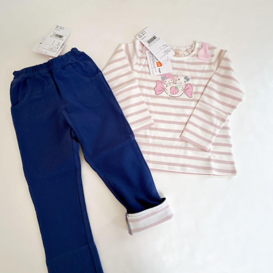 【クーラクール】マイメロコラボෆ‪長袖Tシャツෆ‪ロングパンツ100cm