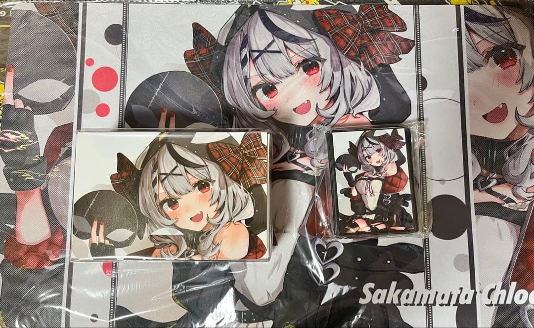 沙花叉クロヱ　サンパン　スリーブ　ケース　プレイマット