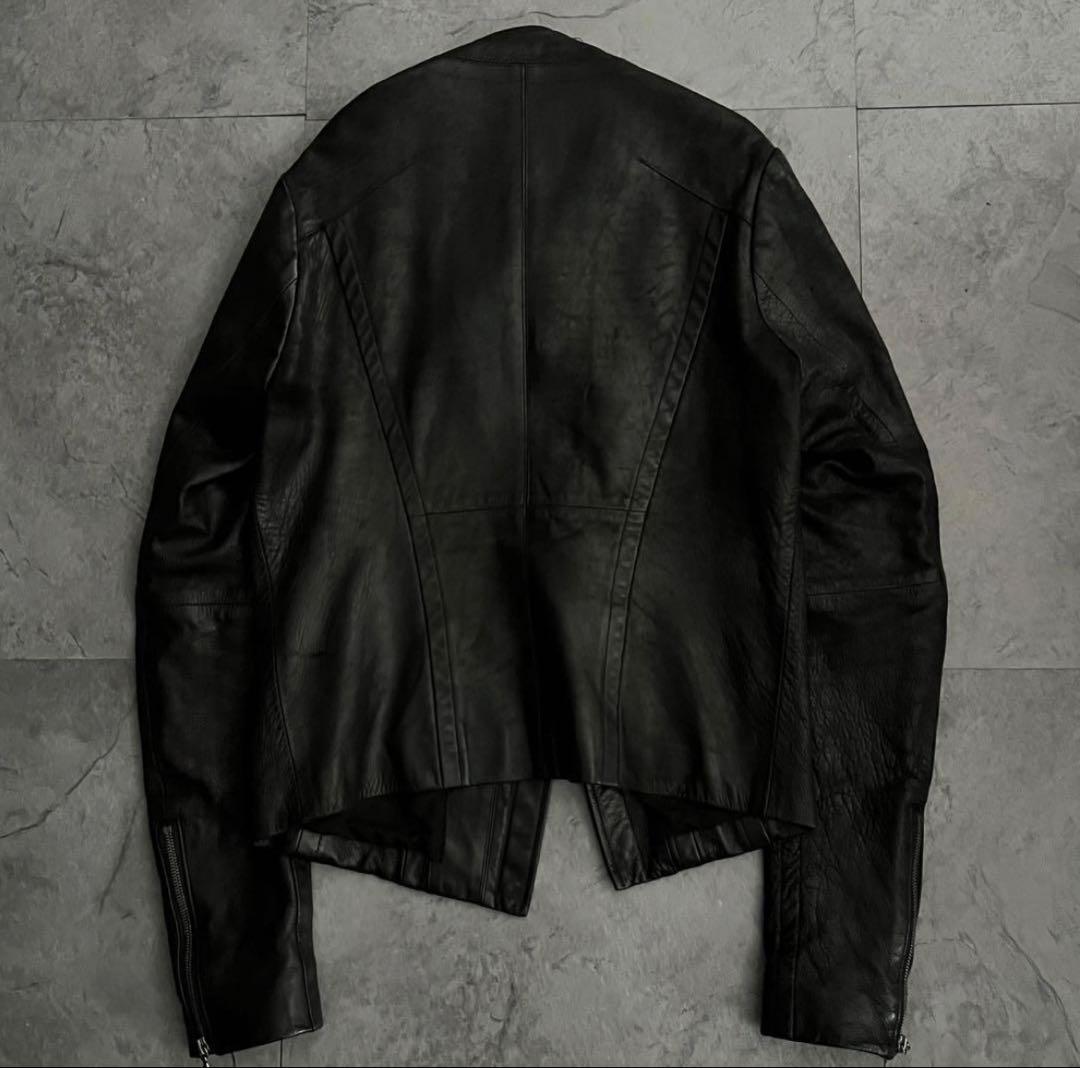 ジャケット・アウター Julius Deformation Leather Jacket