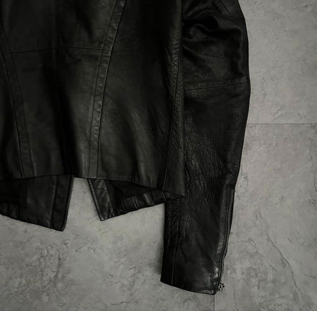 ジャケット・アウター Julius Deformation Leather Jacket