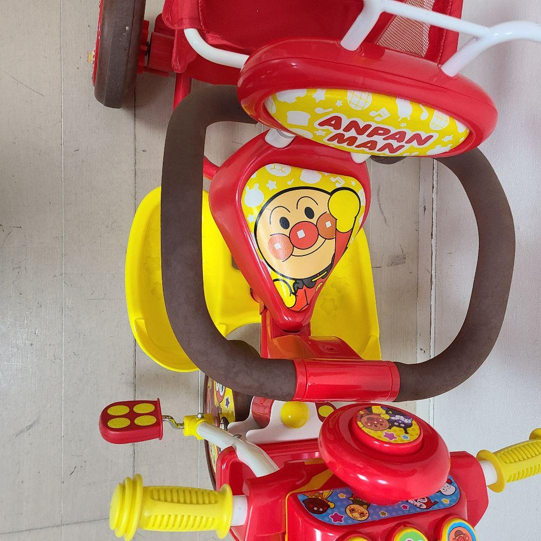 mimi アンパンマン デラックス 三輪車 サンシェード 安全ベルト 動作確認