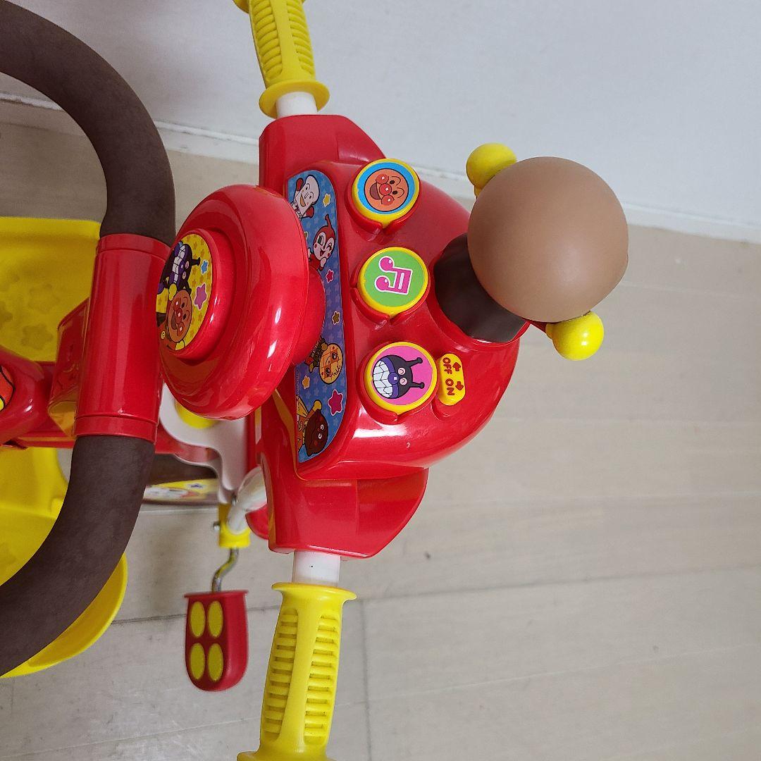 mimi アンパンマン デラックス 三輪車 サンシェード 安全ベルト 動作確認