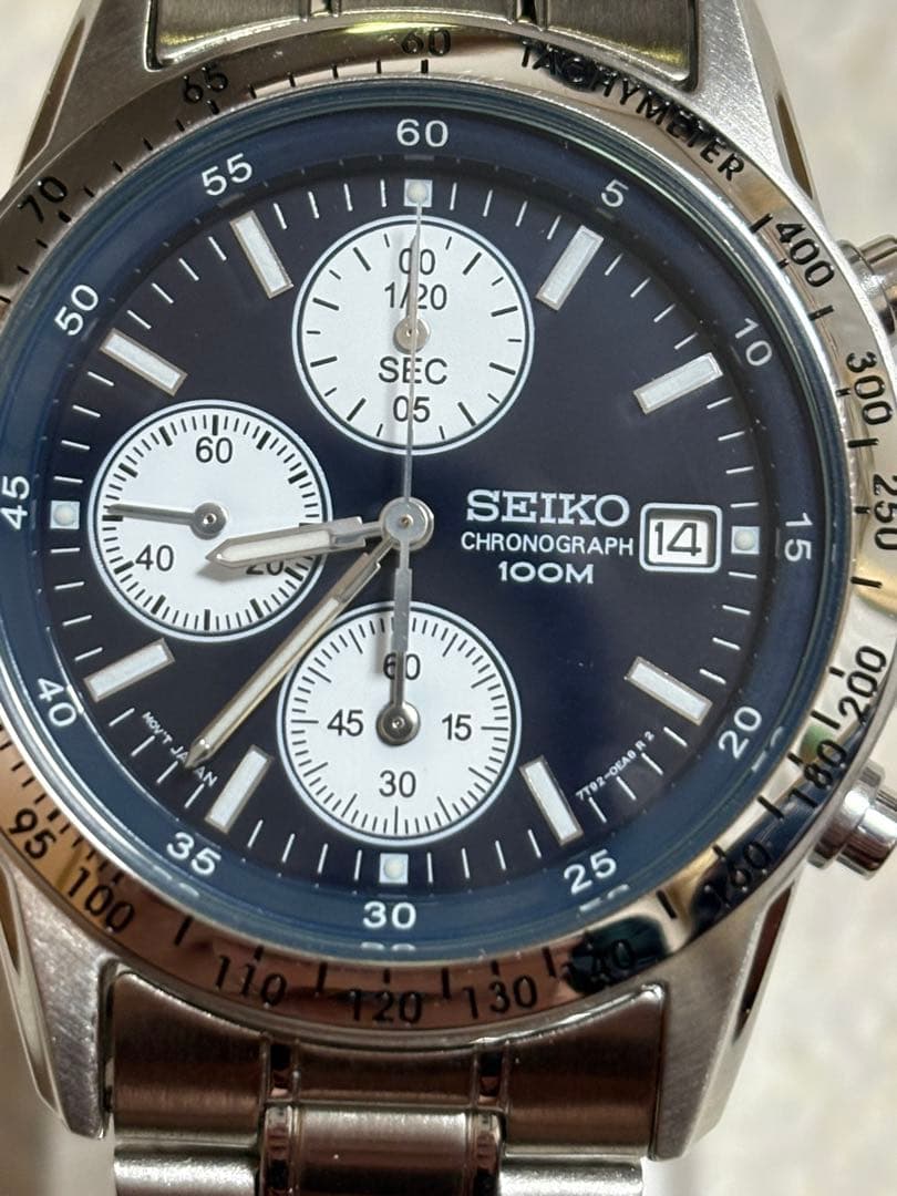 SEIKO クロノグラフ　7T92-0DW0 美品