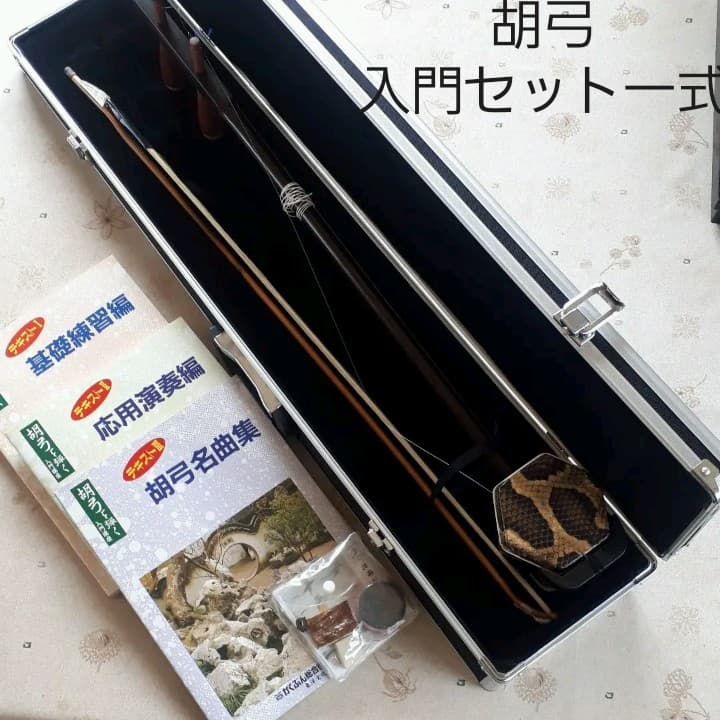【新古品】胡弓 弦楽器 ケース付き入門一色セット